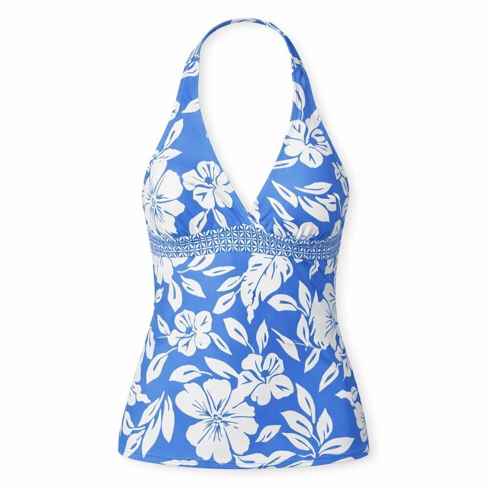 NEXT Blue White Flower Tankini Swim Top Size 34B/C